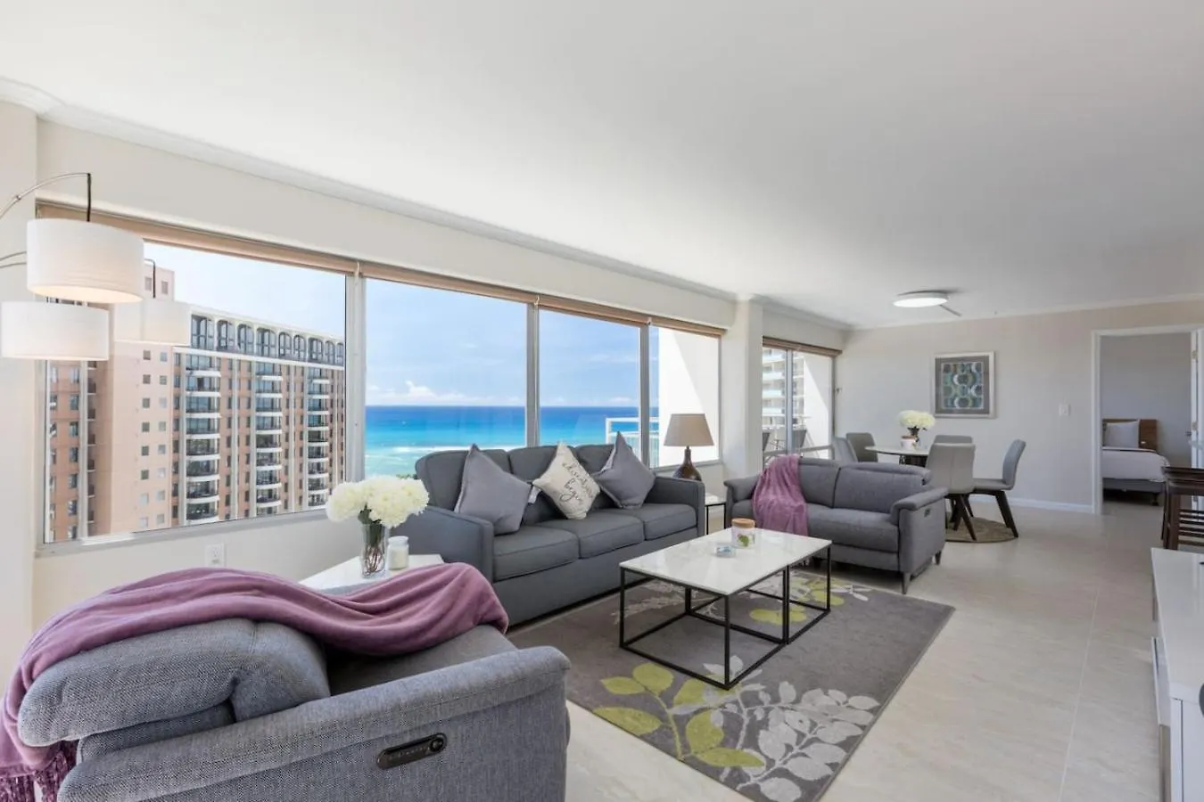 檀香山26 Free Parking Ocean Front 2Br-Waikiki Ala Moana公寓